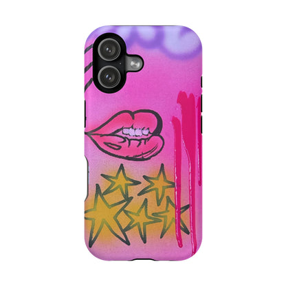 MagSafe "star drip" airbrush iPhone case
