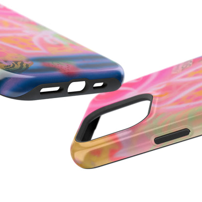 MagSafe "santa monica strawberry" airbrush iPhone case