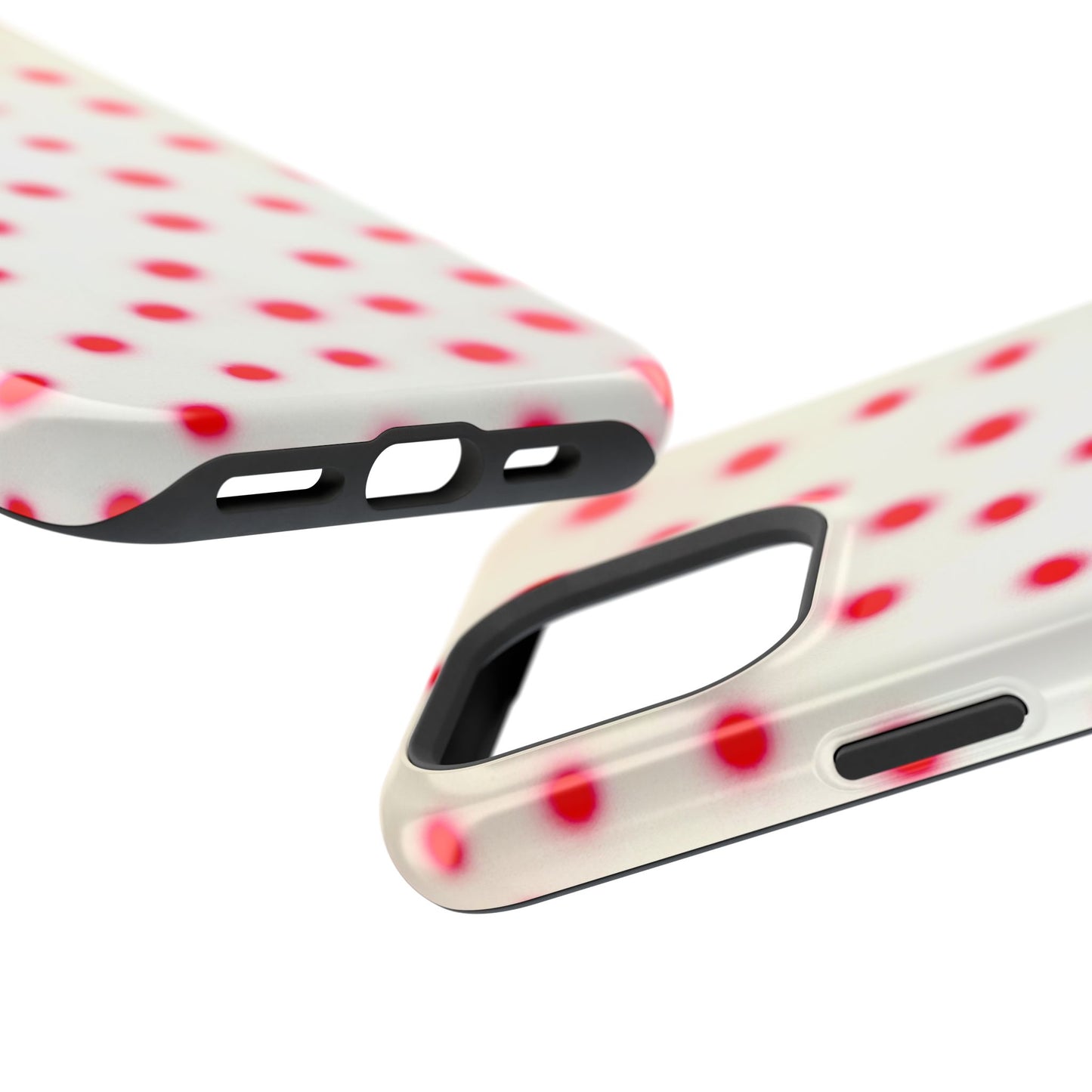 MagSafe "vanilla cherry polka dot" airbrush iPhone case