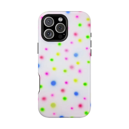 MagSafe "birthday cake polka dot" airbrush iPhone case