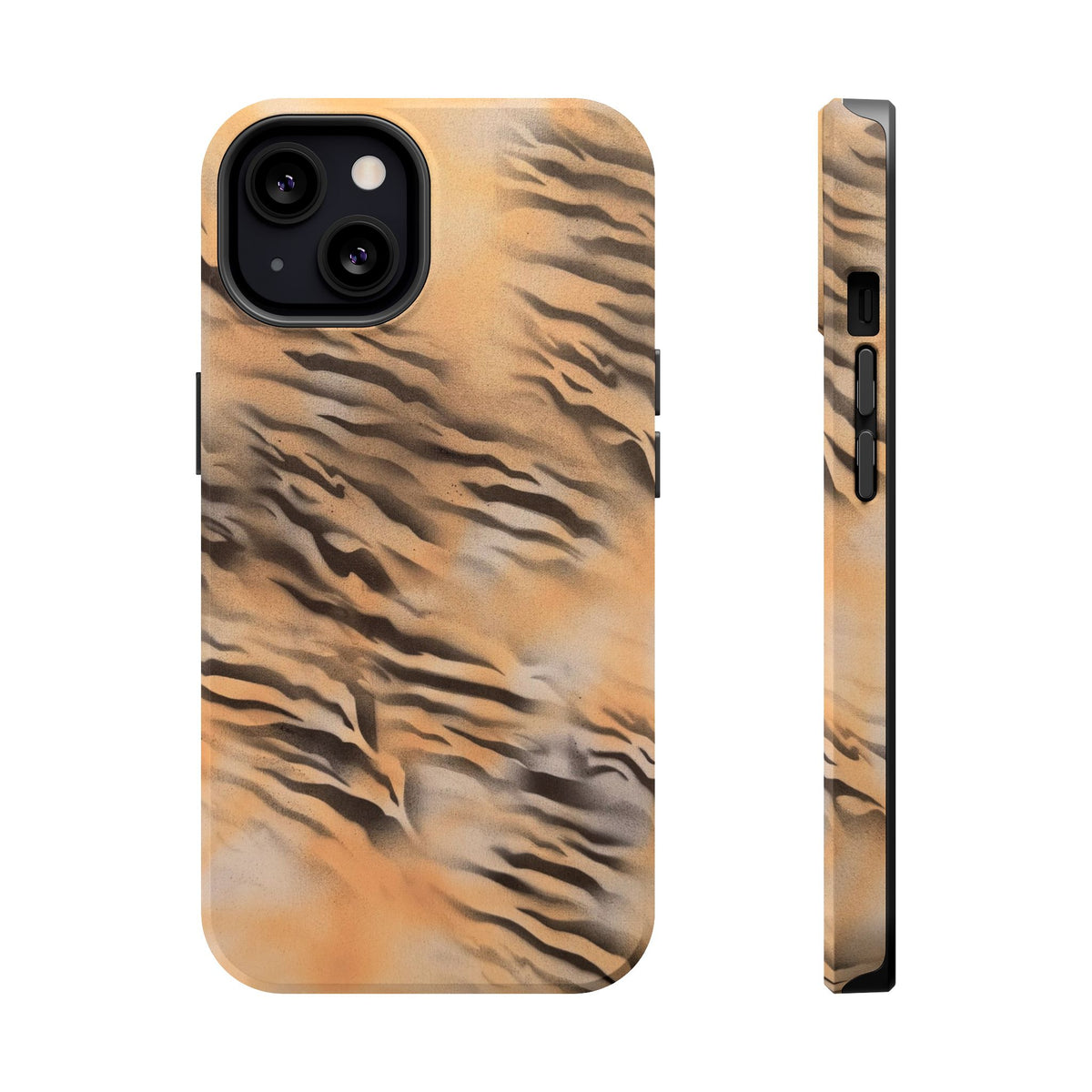 MagSafe "neutral tiger" airbrush iPhone case