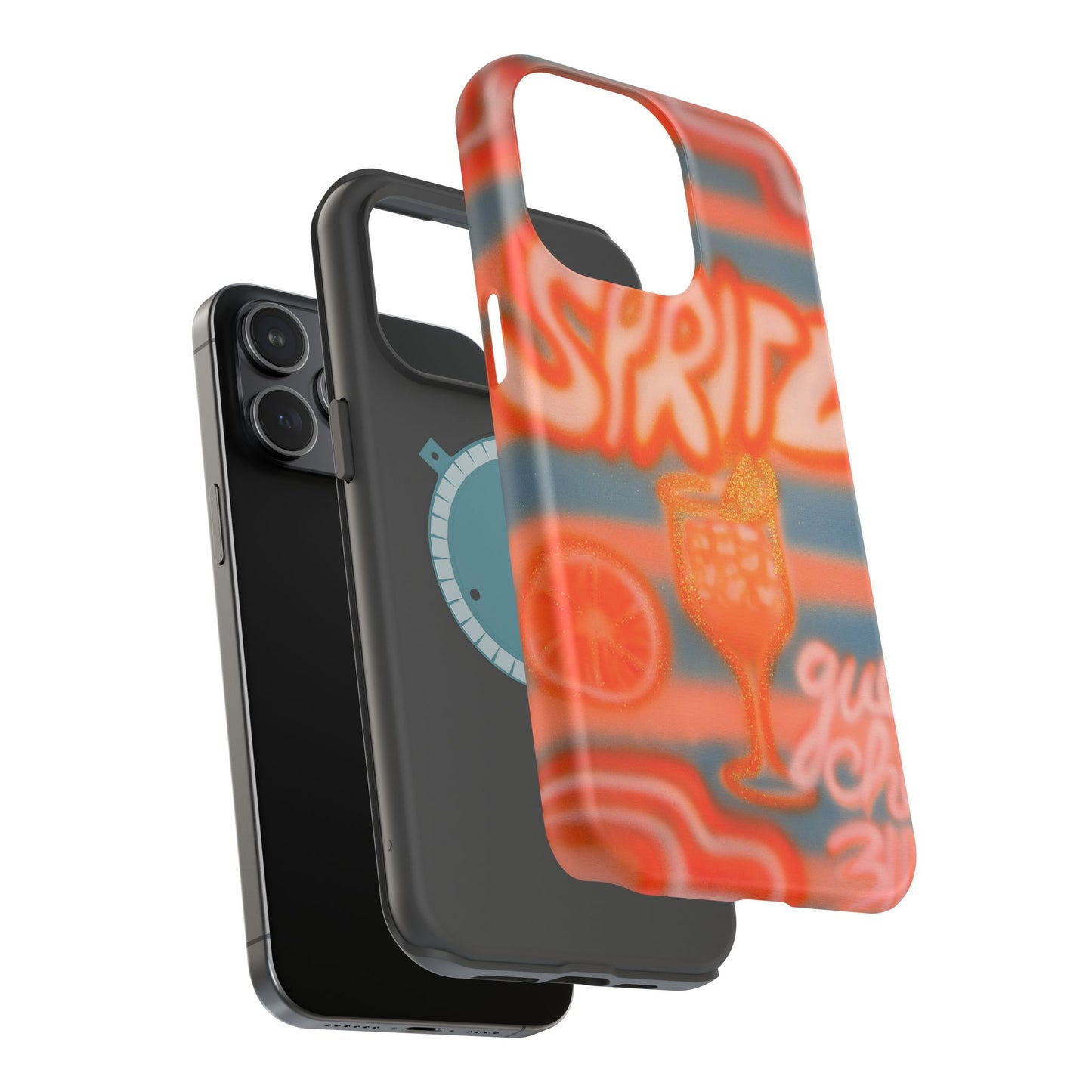 MagSafe "aperol spritz pt. 2" airbrush iPhone case
