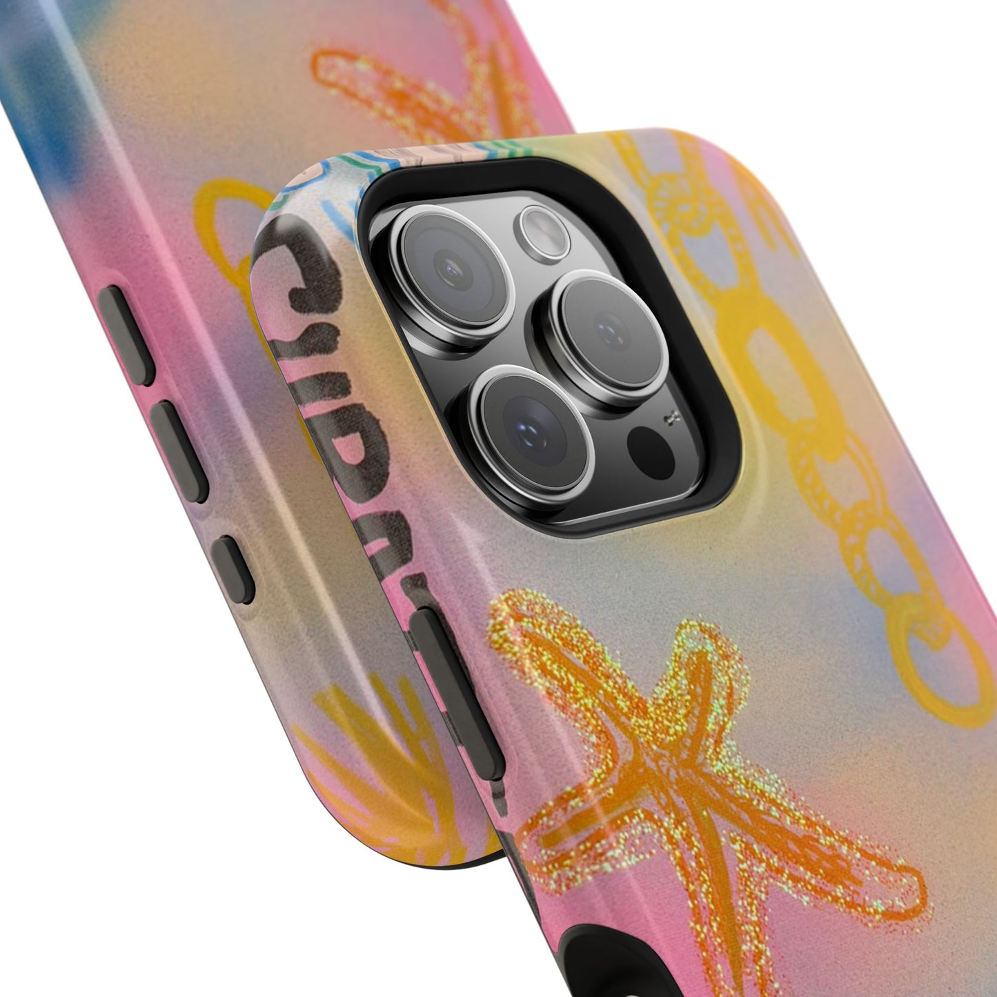 MagSafe "sweet starfish" airbrush iPhone case