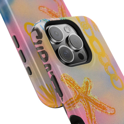 MagSafe "sweet starfish" airbrush iPhone case