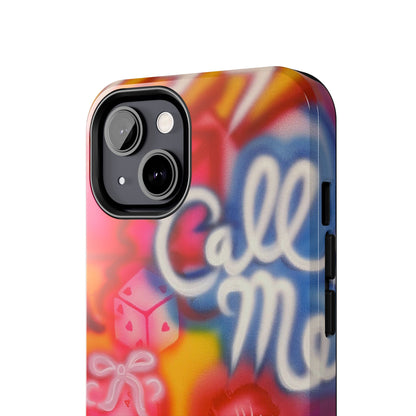 "CALL ME!" airbrush iPhone case