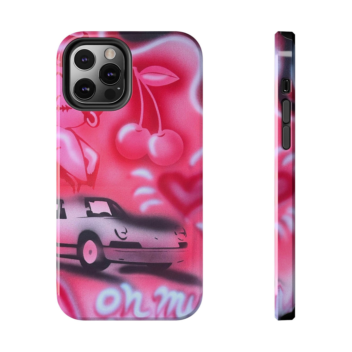 "on her way" airbrush iPhone case