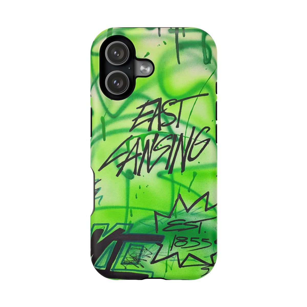 MagSafe "east lansing, mi" airbrush iPhone case