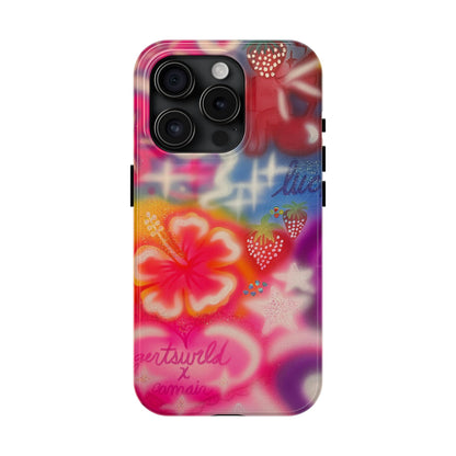 "luck and luv" airbrush iPhone case