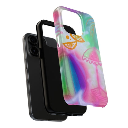 "on the beach" airbrush iPhone case