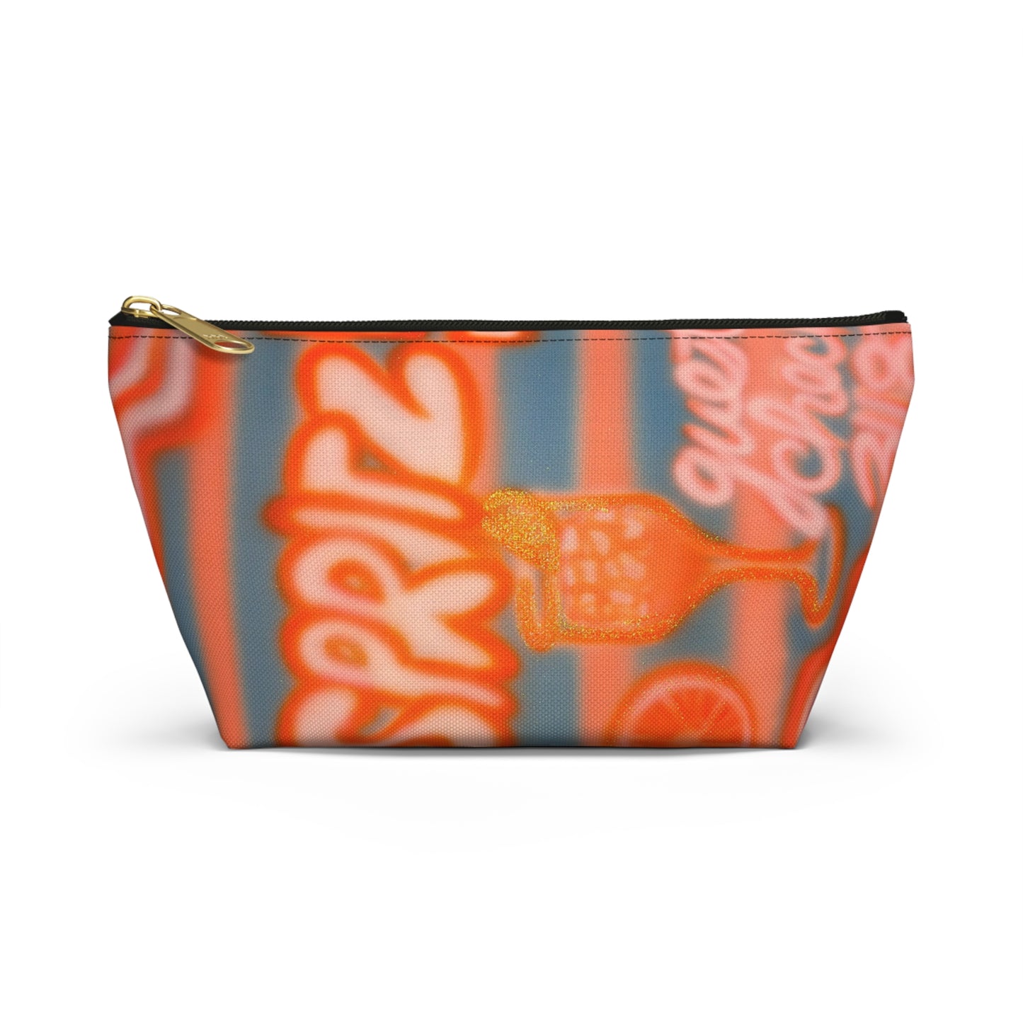 "aperol spritz pt. 2" airbrush makeup pouch