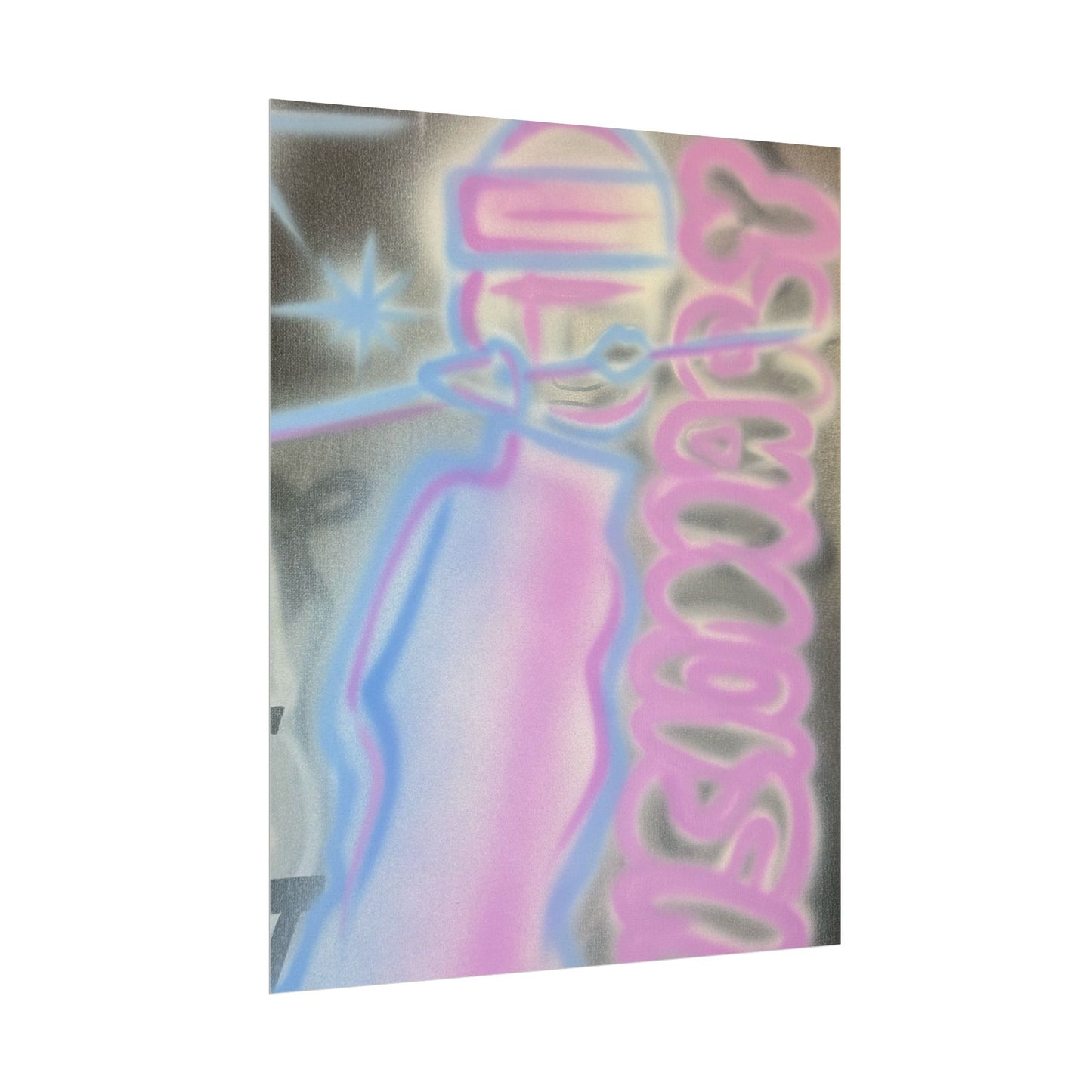 "visionary" pt. 2 airbrush rolled print
