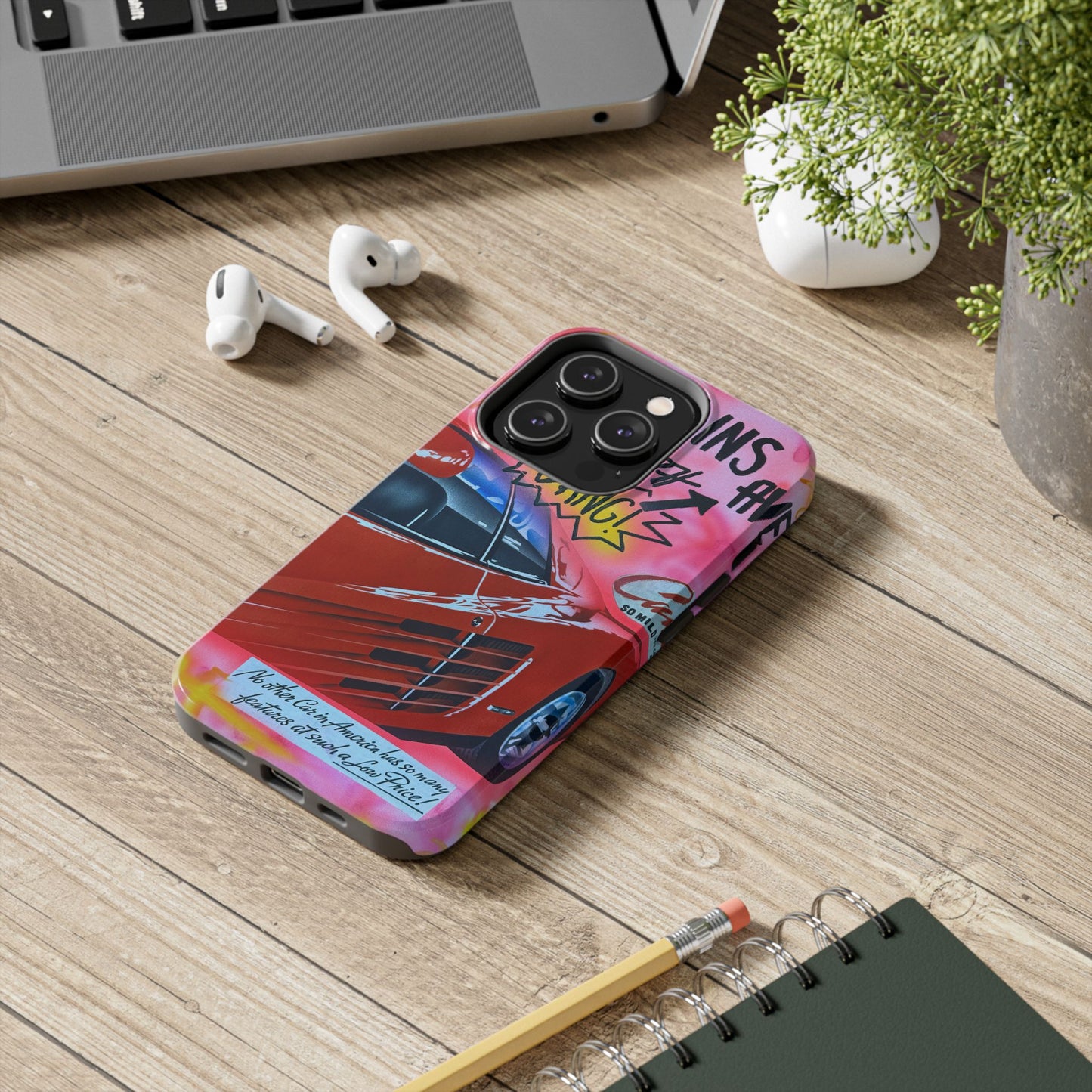 "miami momentos" airbrush iPhone case