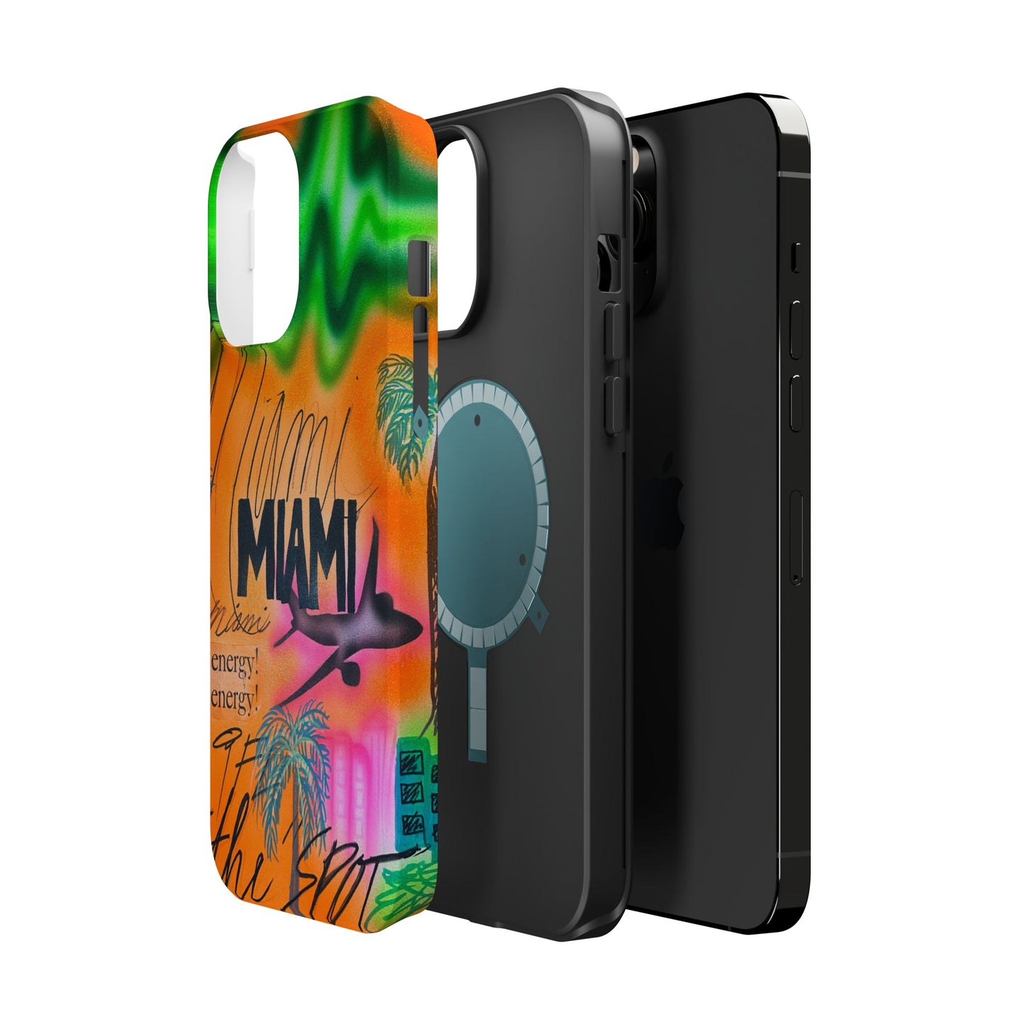 MagSafe "miami, fl" Airbrush iPhone Hülle
