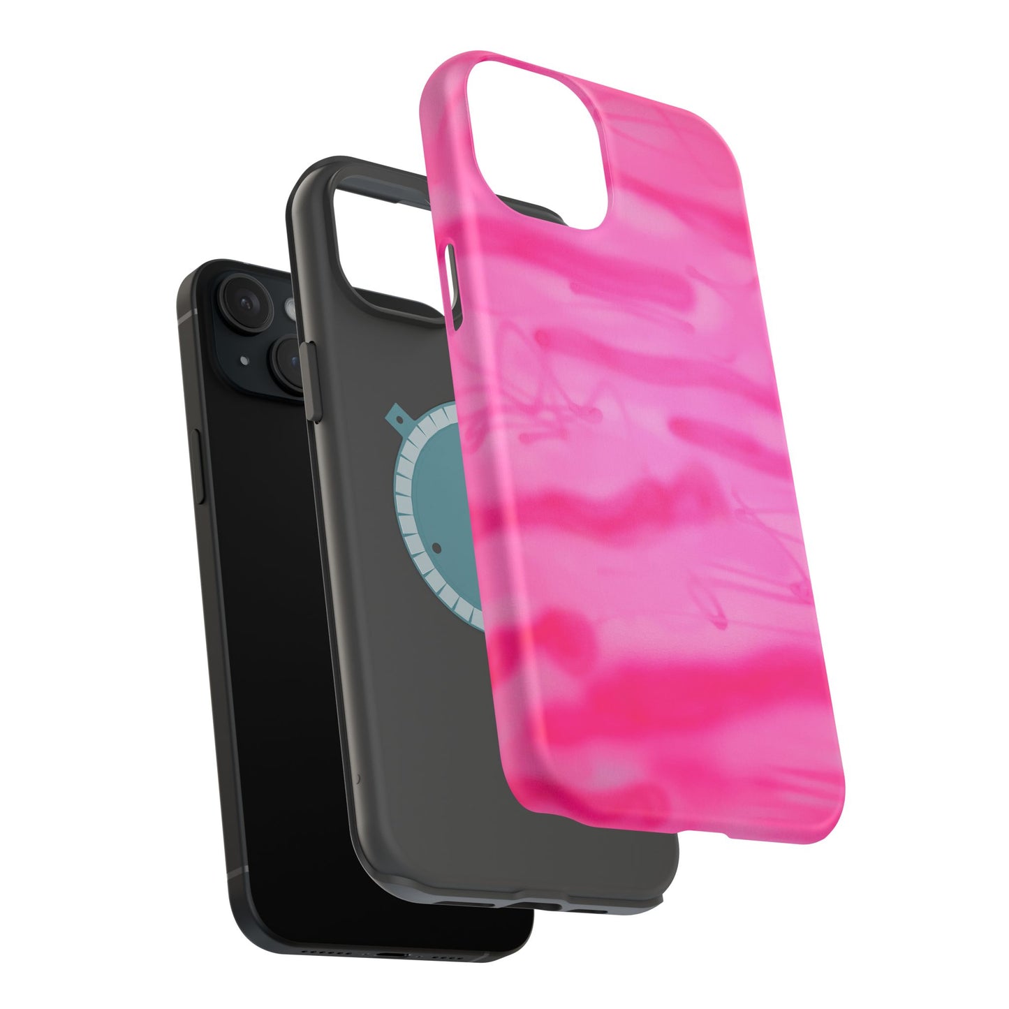 MagSafe "pink camo" airbrush iPhone case