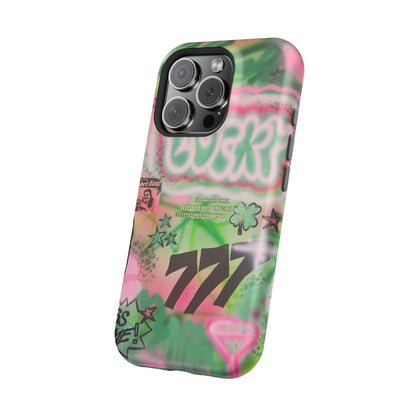 MagSafe "so lucky" airbrush iPhone case
