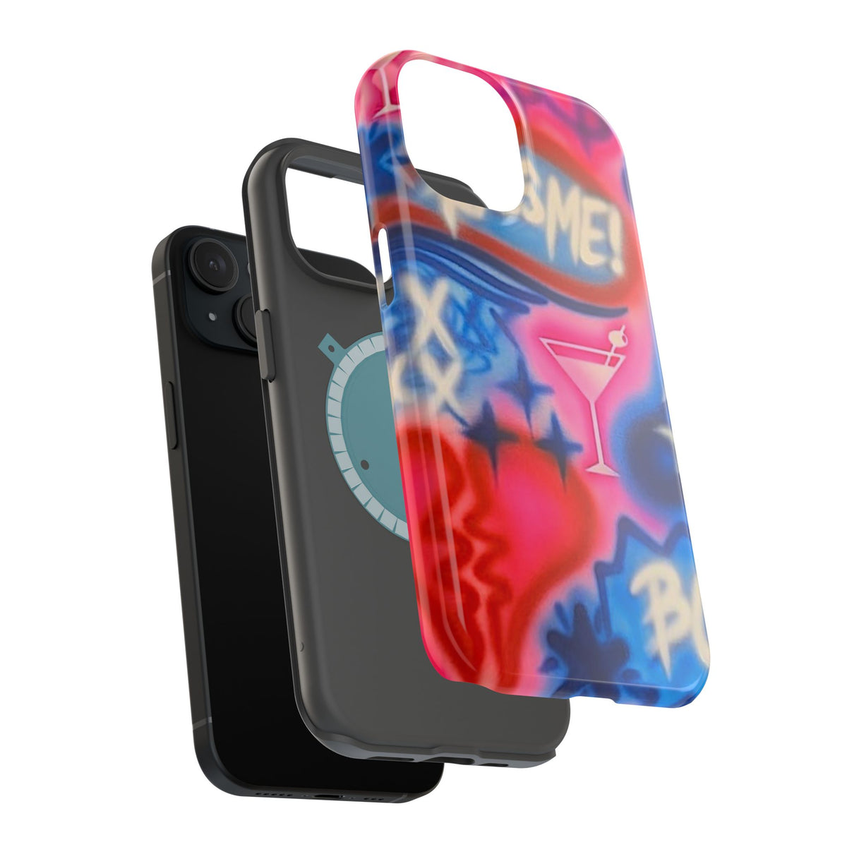 MagSafe "kiss me pt. 2" Airbrush iPhone Hülle