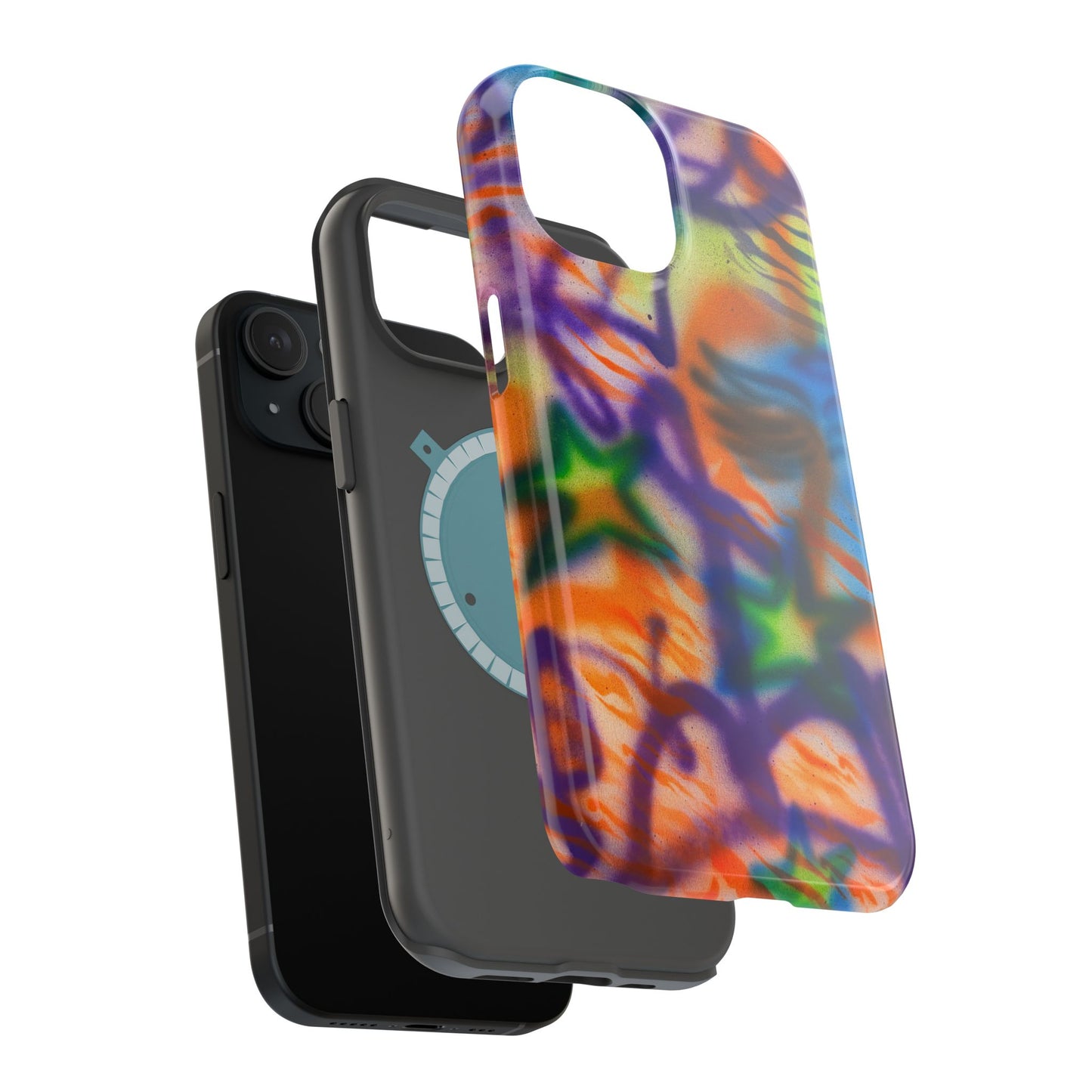 MagSafe "streetwear angel" airbrush iPhone case