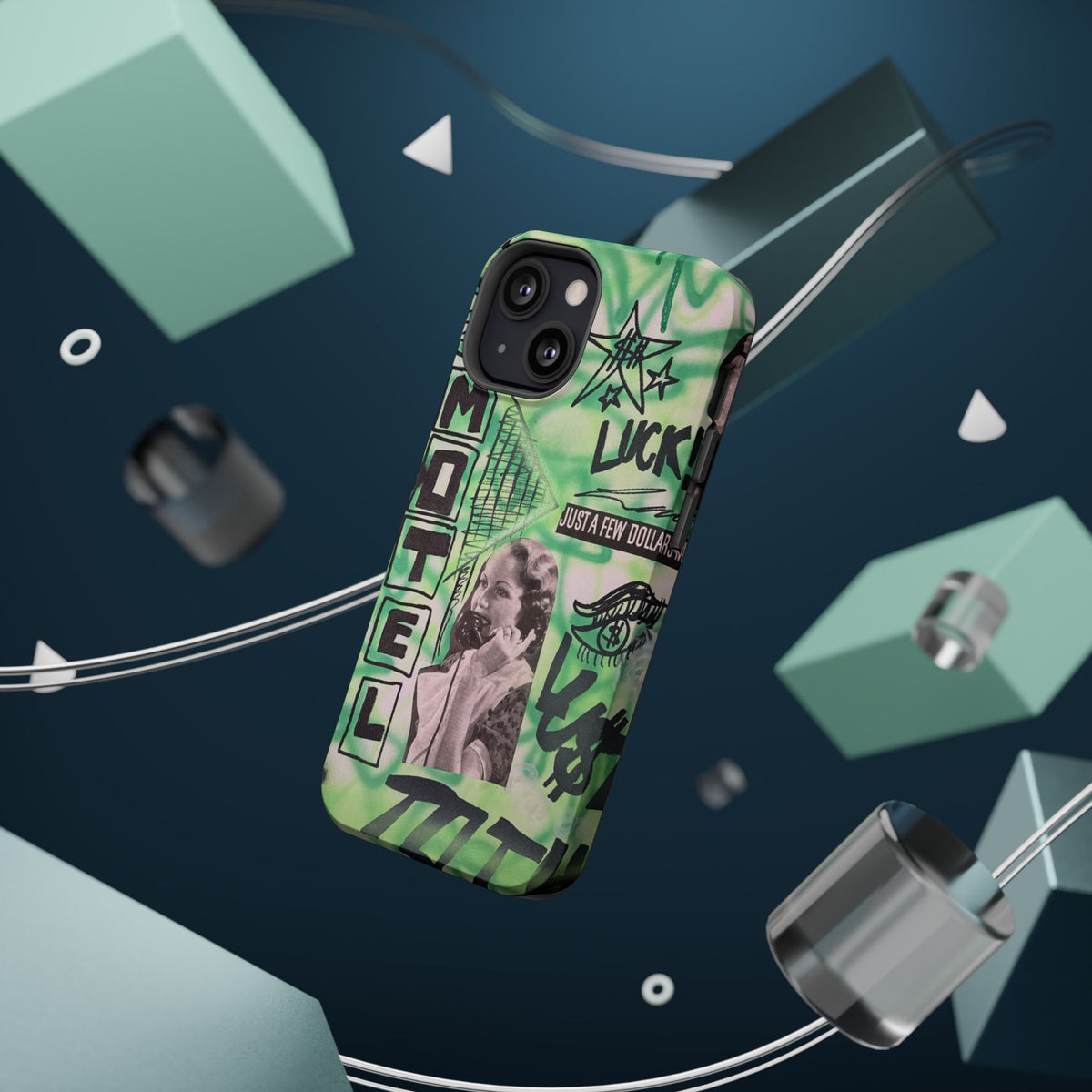 MagSafe "lust over luck" airbrush iPhone case