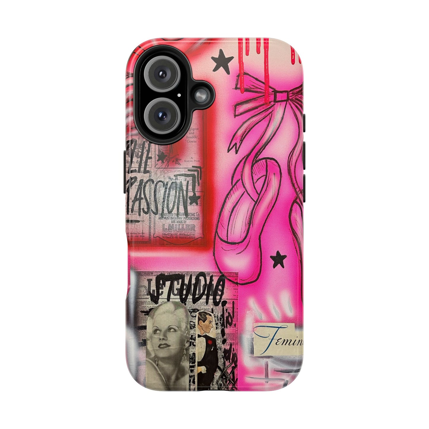 "plié passion” airbrush iPhone case