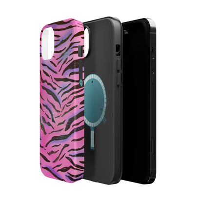 MagSafe "glitter zebra" airbrush iPhone case