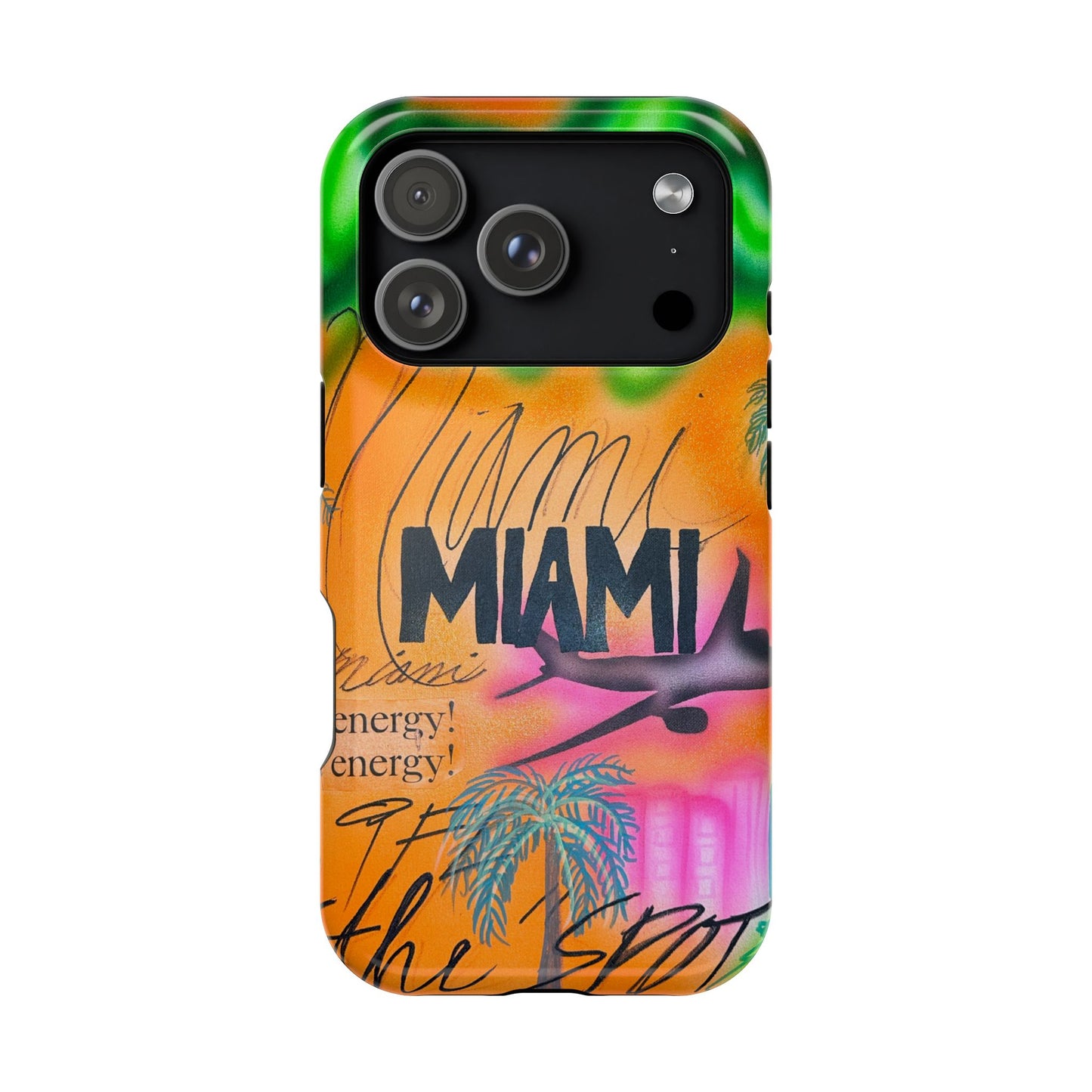 MagSafe "miami, fl" Airbrush iPhone Hülle