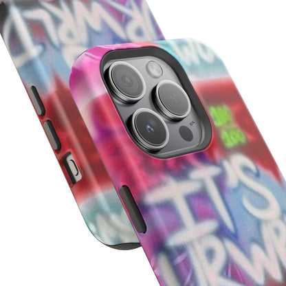 MagSafe „its ur WRLD“ Airbrush iPhone Hülle