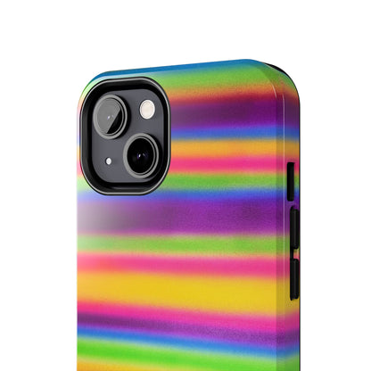 "colorful stripes" airbrush iPhone case