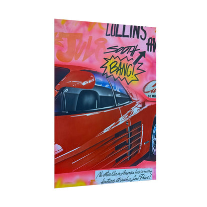 "miami momentos" airbrush rolled print