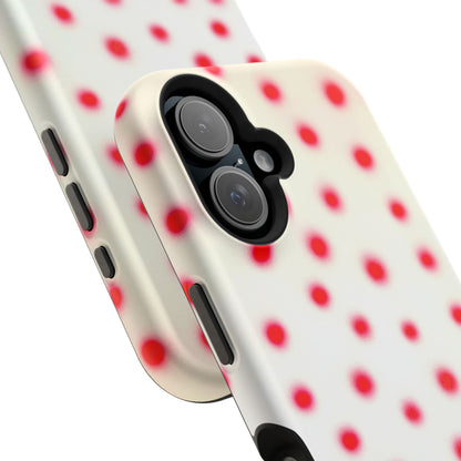 MagSafe "vanilla cherry polka dot" airbrush iPhone case