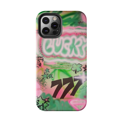 "so lucky" airbrush iPhone case