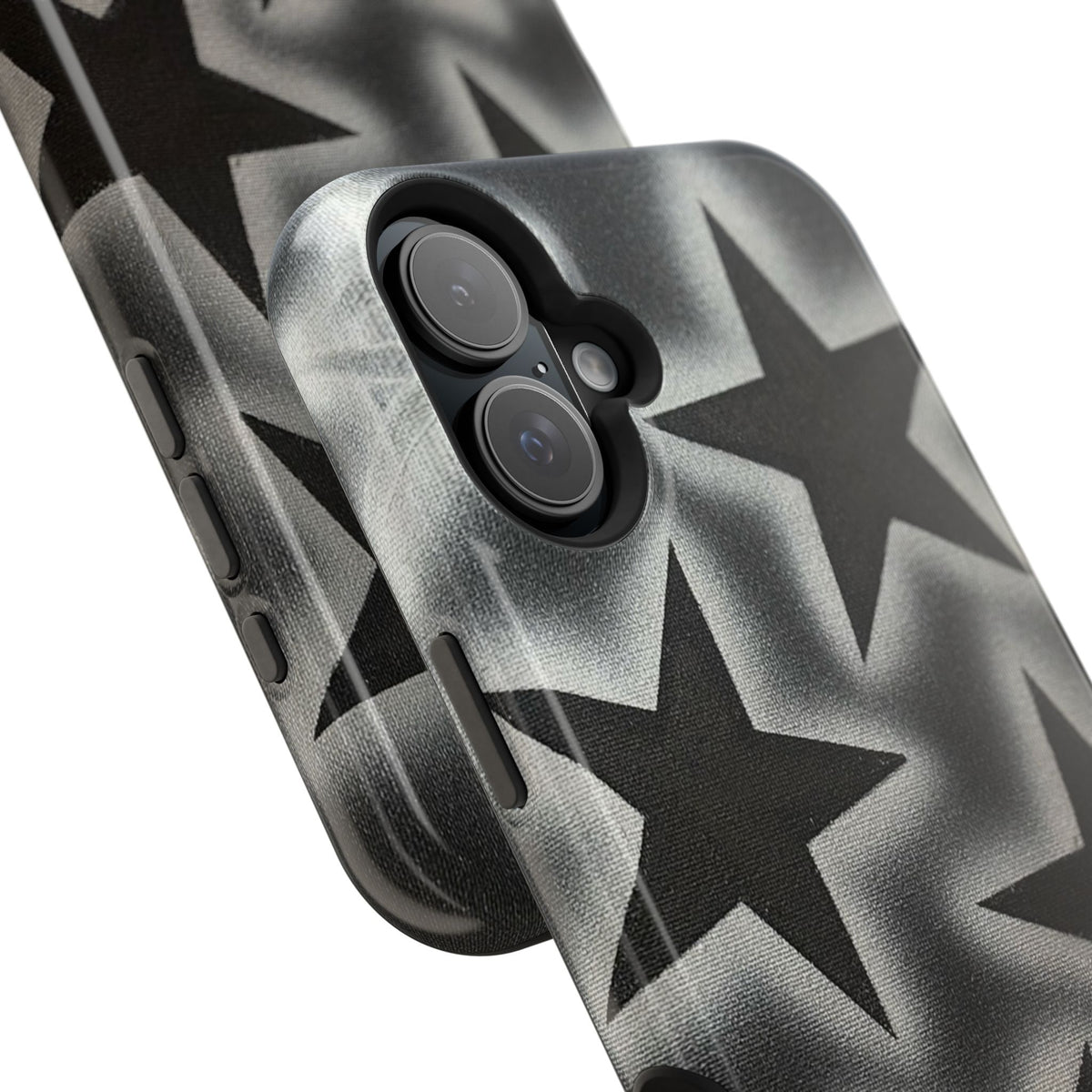 MagSafe "chrome stars" airbrush iPhone case