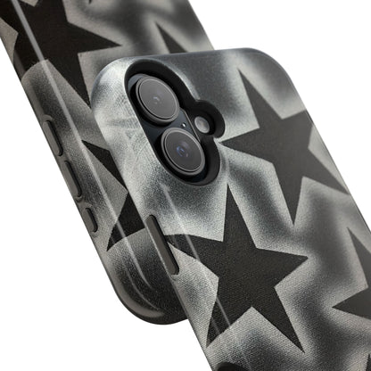 MagSafe "chrome stars" airbrush iPhone case