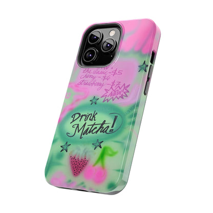 "matcha!" airbrush iPhone case