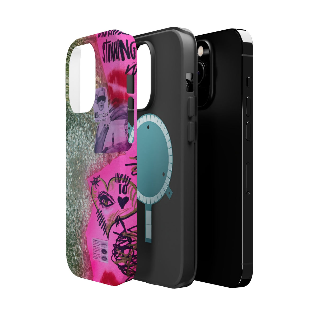 MagSafe "glitter gloss" airbrush iPhone case