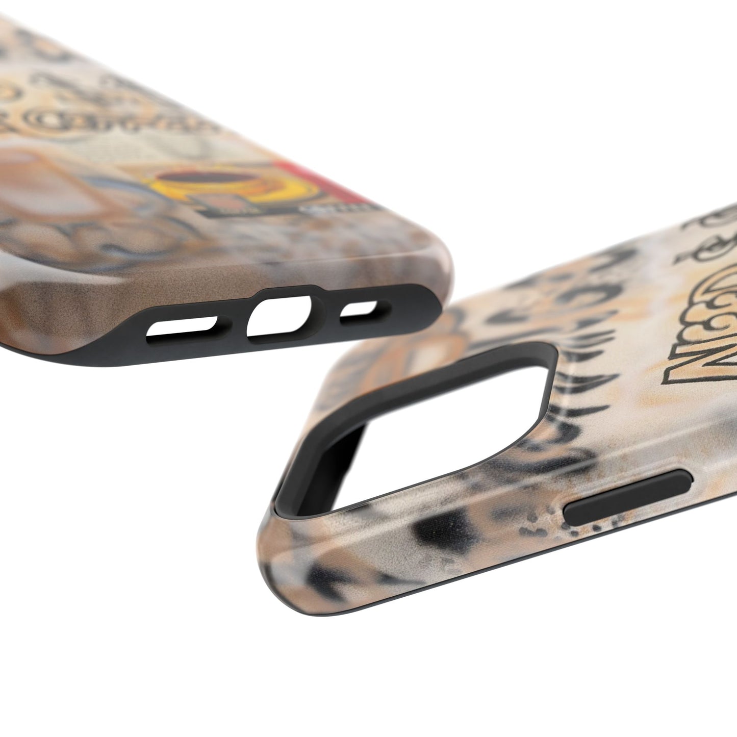 MagSafe "need $$ for coffee" airbrush iPhone case