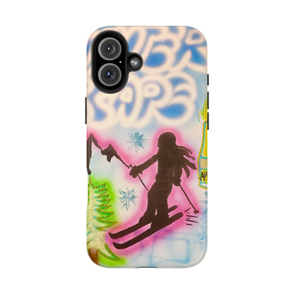 "winter escape" airbrush iPhone case