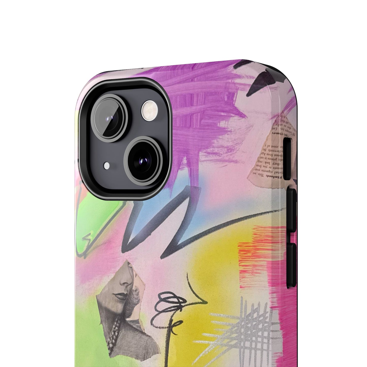 "pastel static" airbrush iPhone case