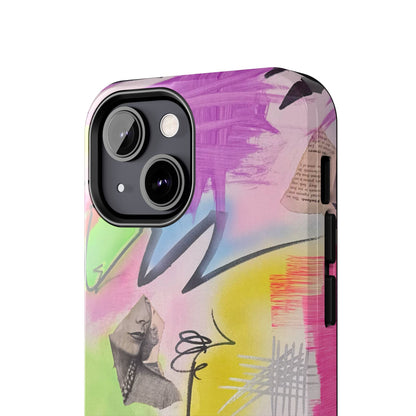 "pastel static" airbrush iPhone case