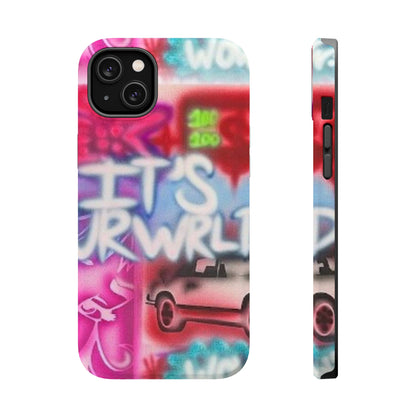 MagSafe „its ur WRLD“ Airbrush iPhone Hülle