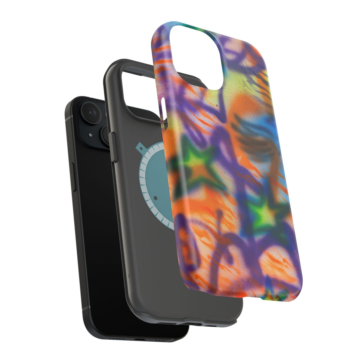 MagSafe "streetwear angel" airbrush iPhone case