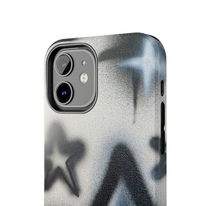 "black & white stars" airbrush iPhone case