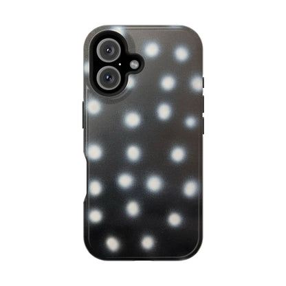 MagSafe "coconut noir polka dot" airbrush iPhone case