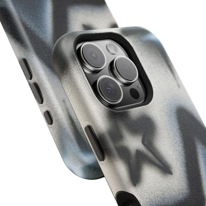 MagSafe "black & white stars" airbrush iPhone case