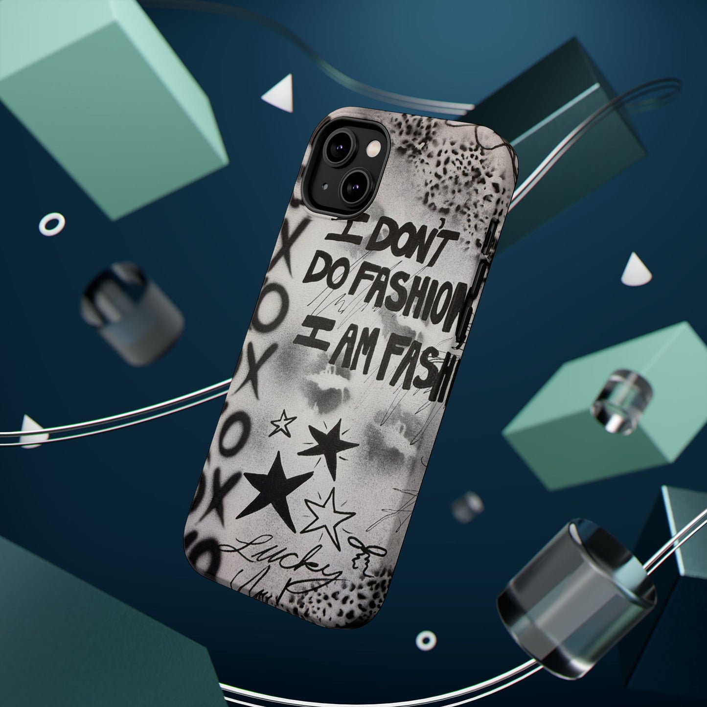 MagSafe "i am fashion" airbrush iPhone case