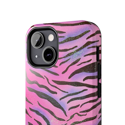 "glitter zebra" airbrush iPhone case