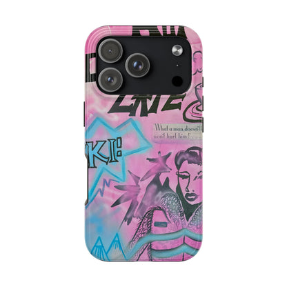 "avant le ski" airbrush iPhone case