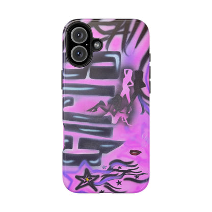 "neon nights" airbrush iPhone case