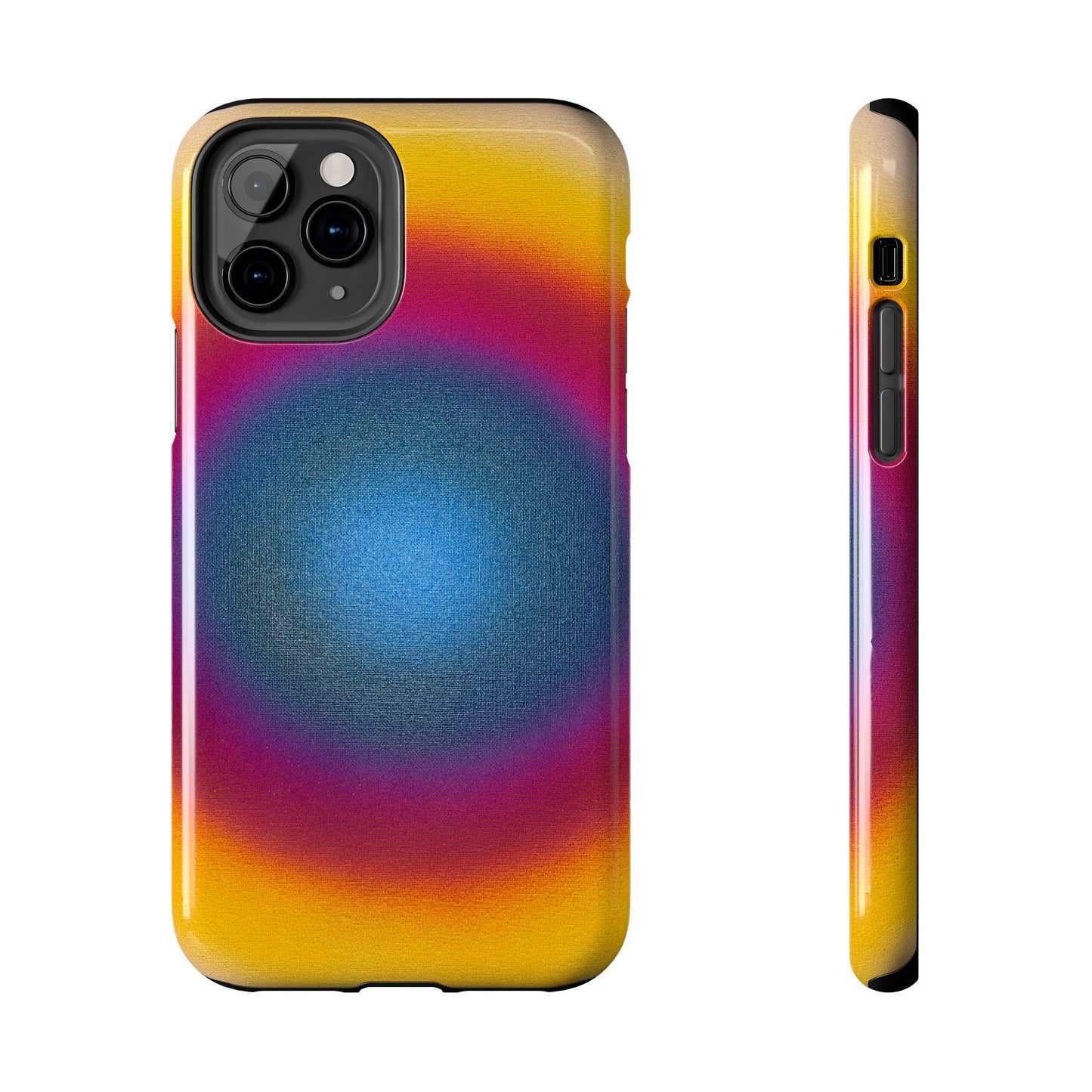 "blue raspberry aura" airbrush iPhone case