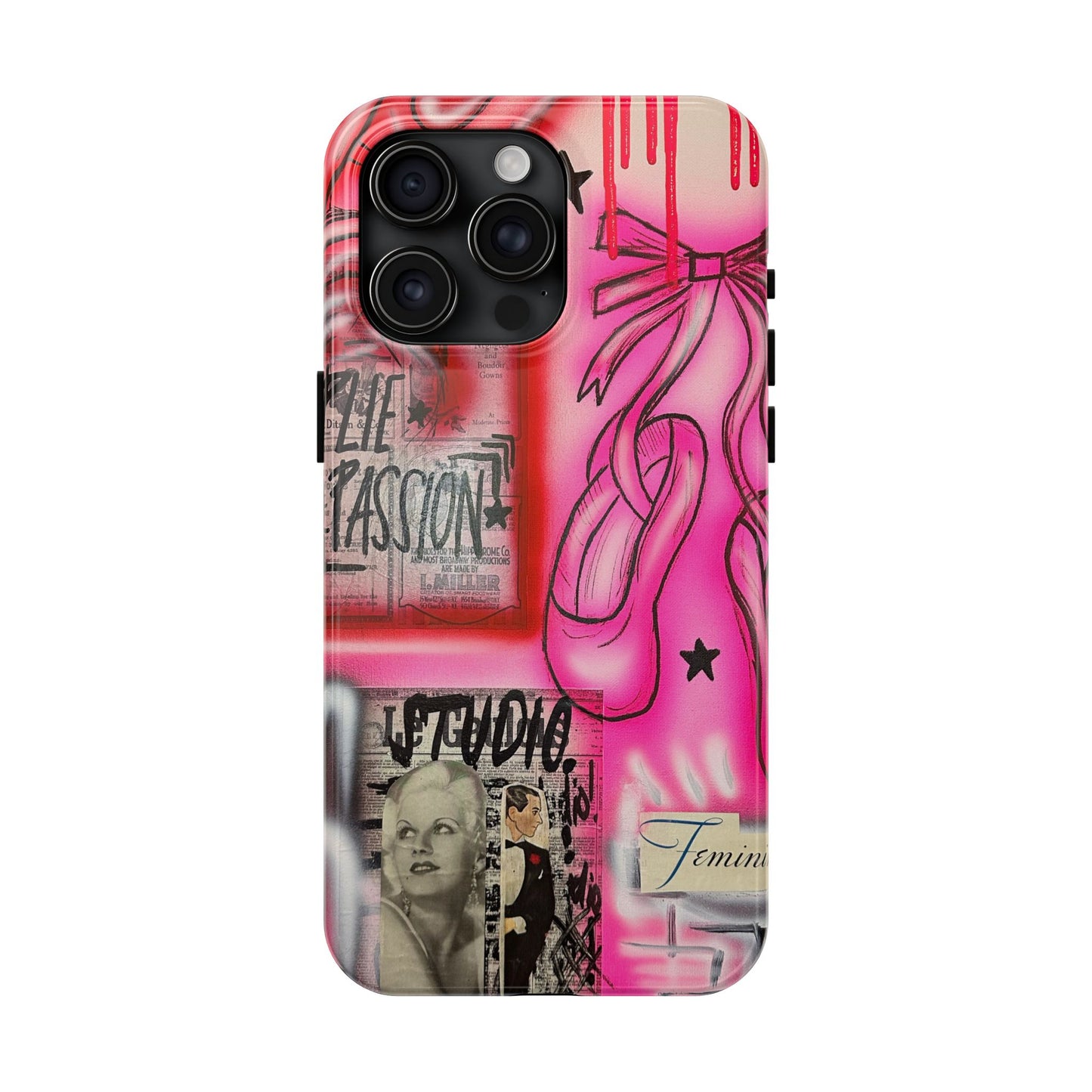 "plié passion” airbrush iPhone case