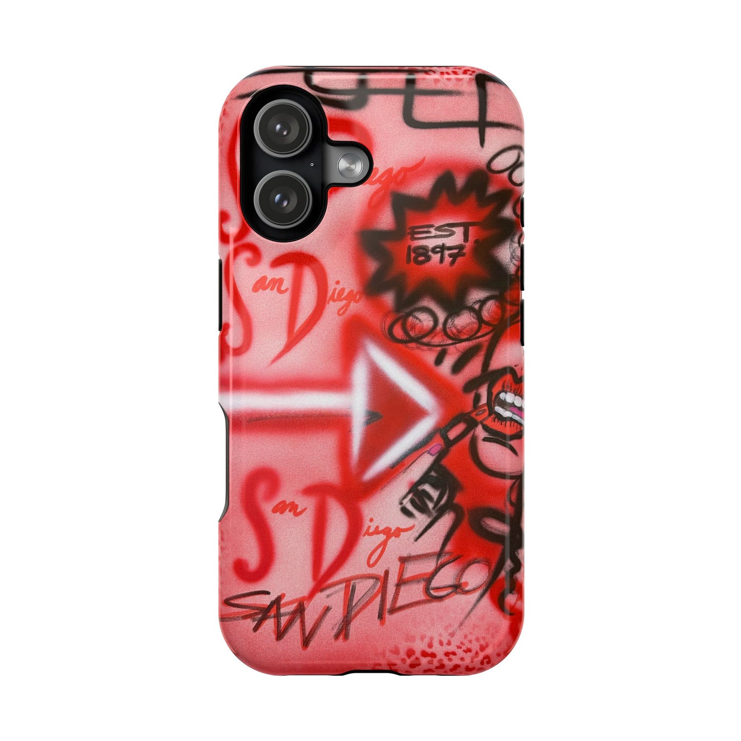 MagSafe "San Diego" Airbrush iPhone-Hülle